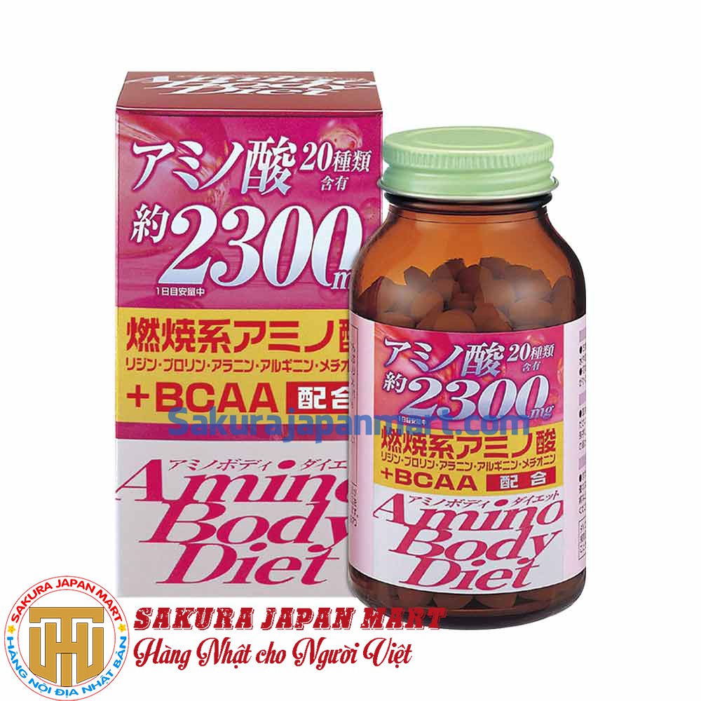 Viên uống giảm cân Orihiro Amino Body Diet 300 viên